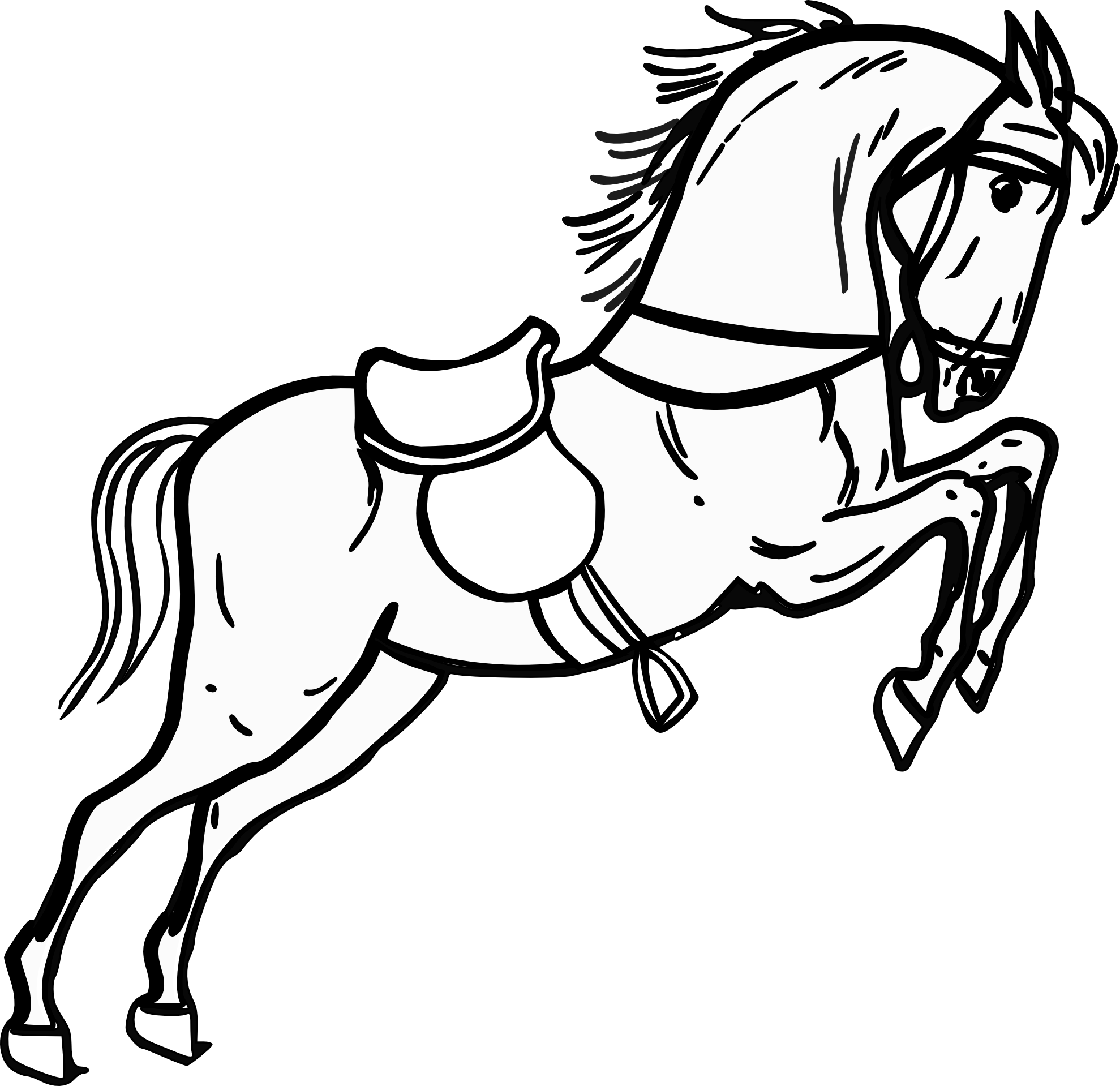 Best Horse Clipart Black and White #28964.