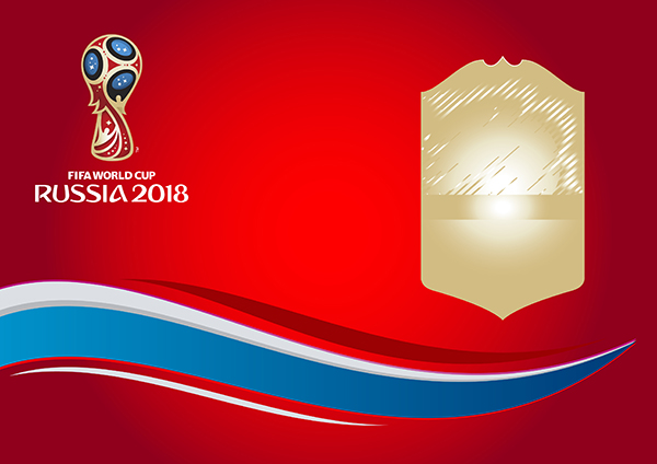 FIFA World Cup Russia 2018 Logo Vector Background.