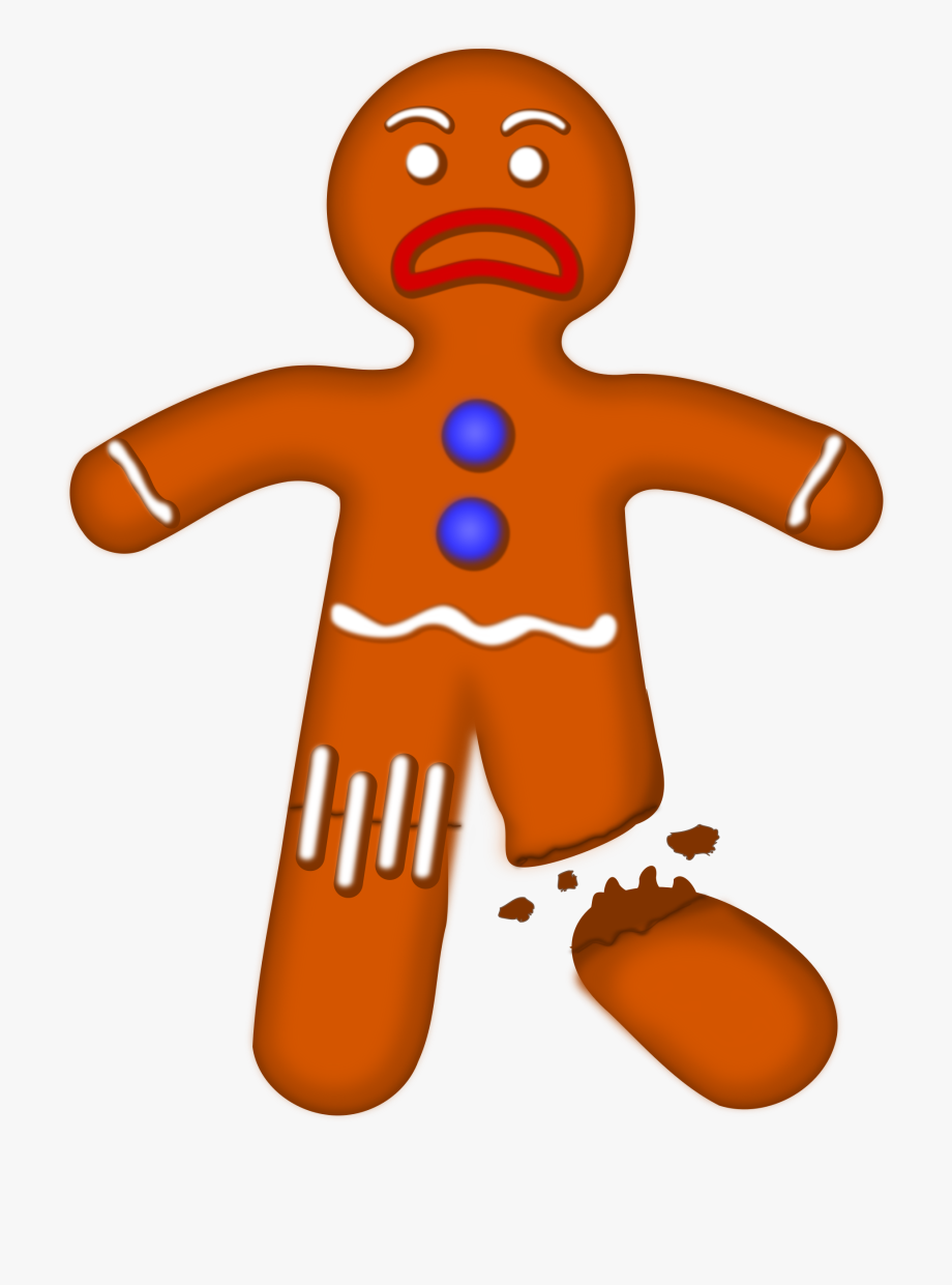 Gingerbread Clipart Sad.