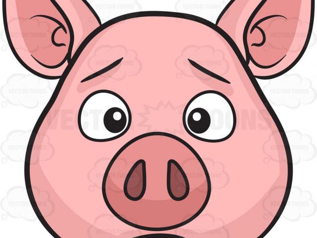 Sad Pig Cliparts 8.