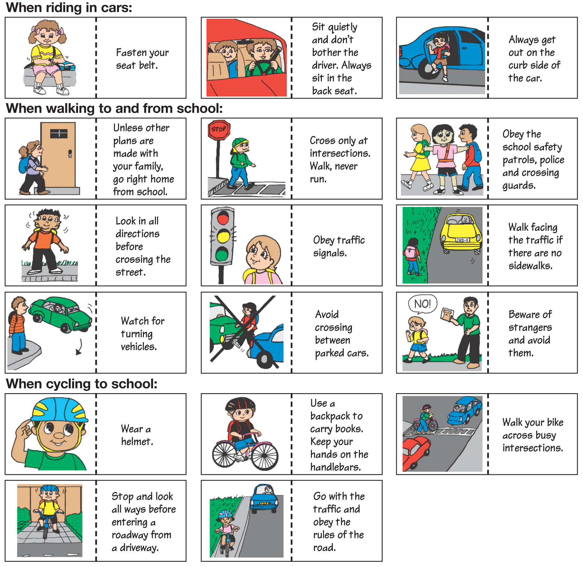 Safety Measures In School Clipart.