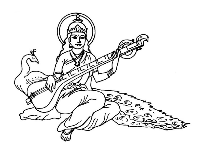 Goddess Saraswati Mata is a symbol of education for devotees.