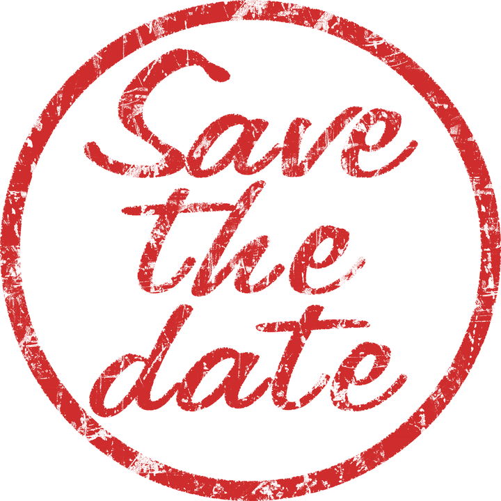 Save the Date Stamp transparent PNG.