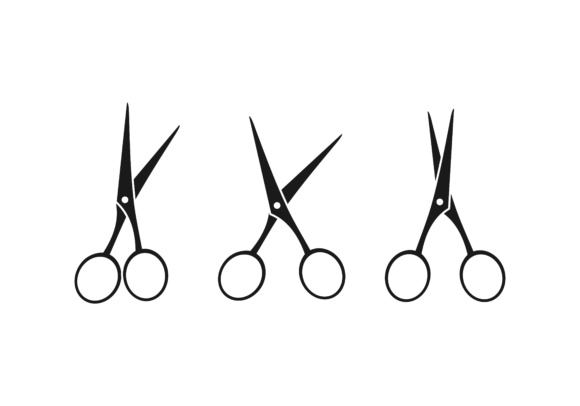 Scissors, cut logo.