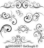 Scrolls Clip Art.