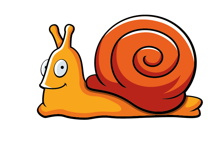 Cartoon snails clipart.