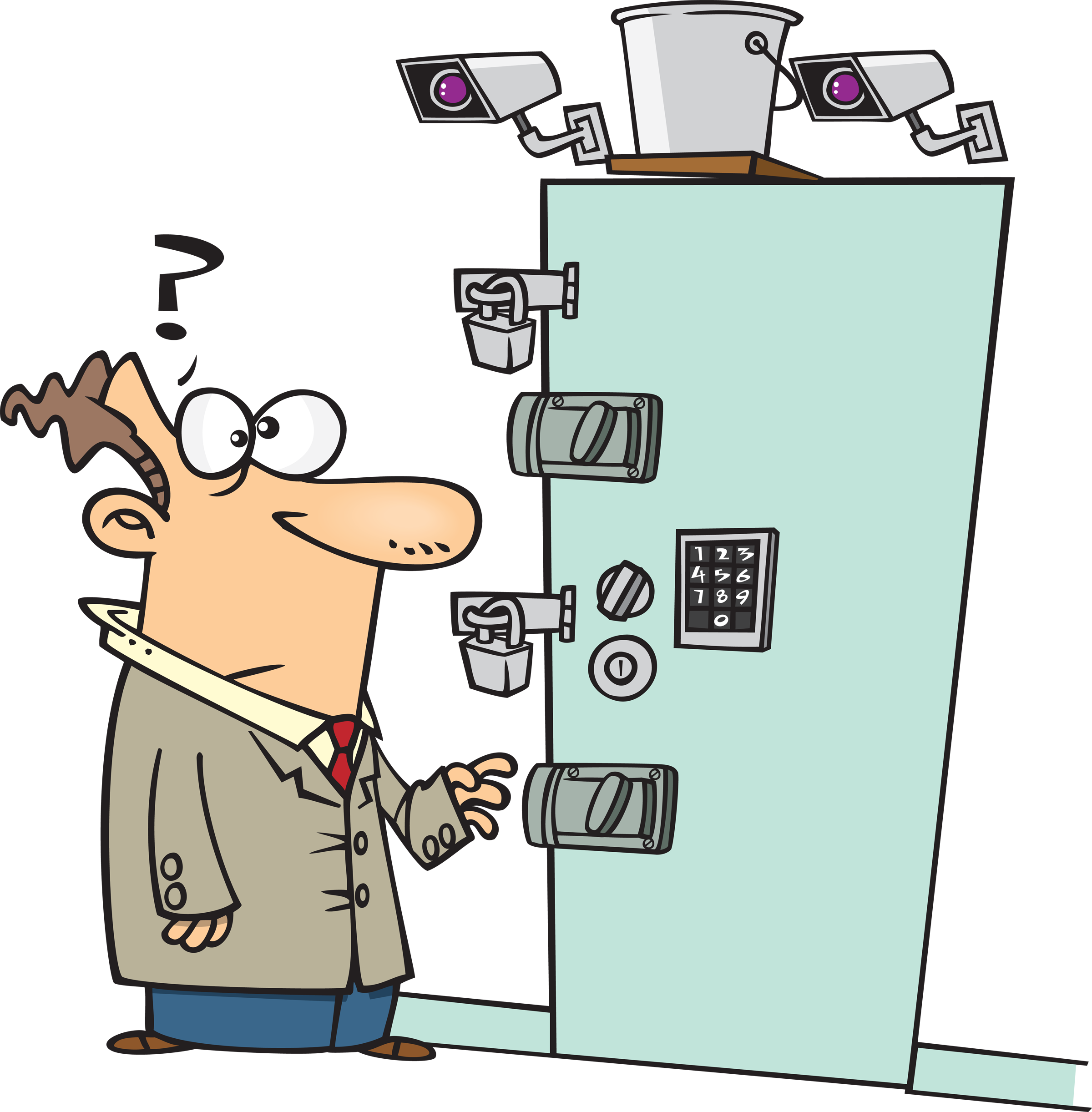 Lock door clipart.