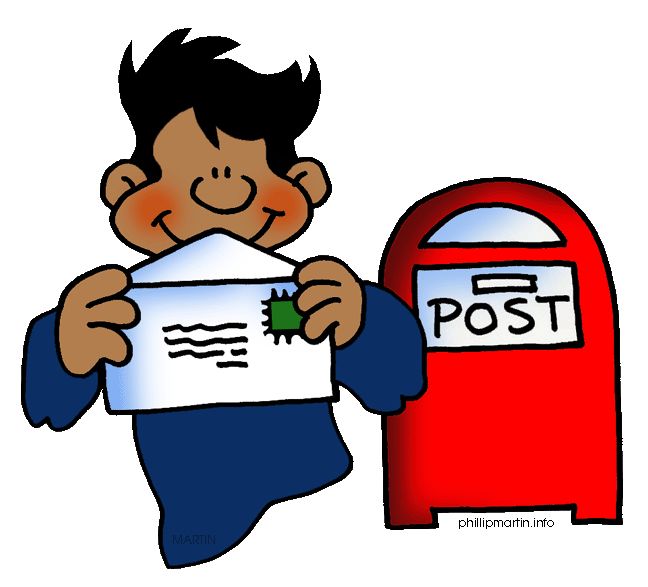 Sending A Letter Clipart.