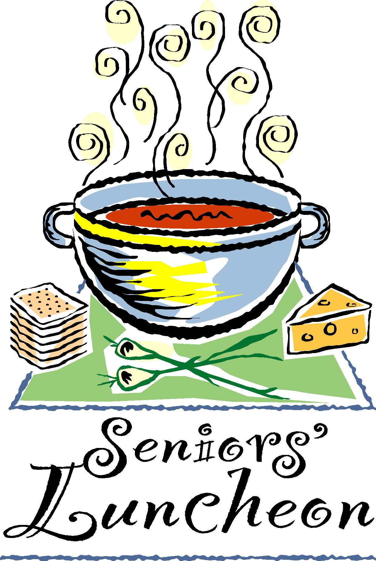 Clipart Of Senior Citizens Lunch.