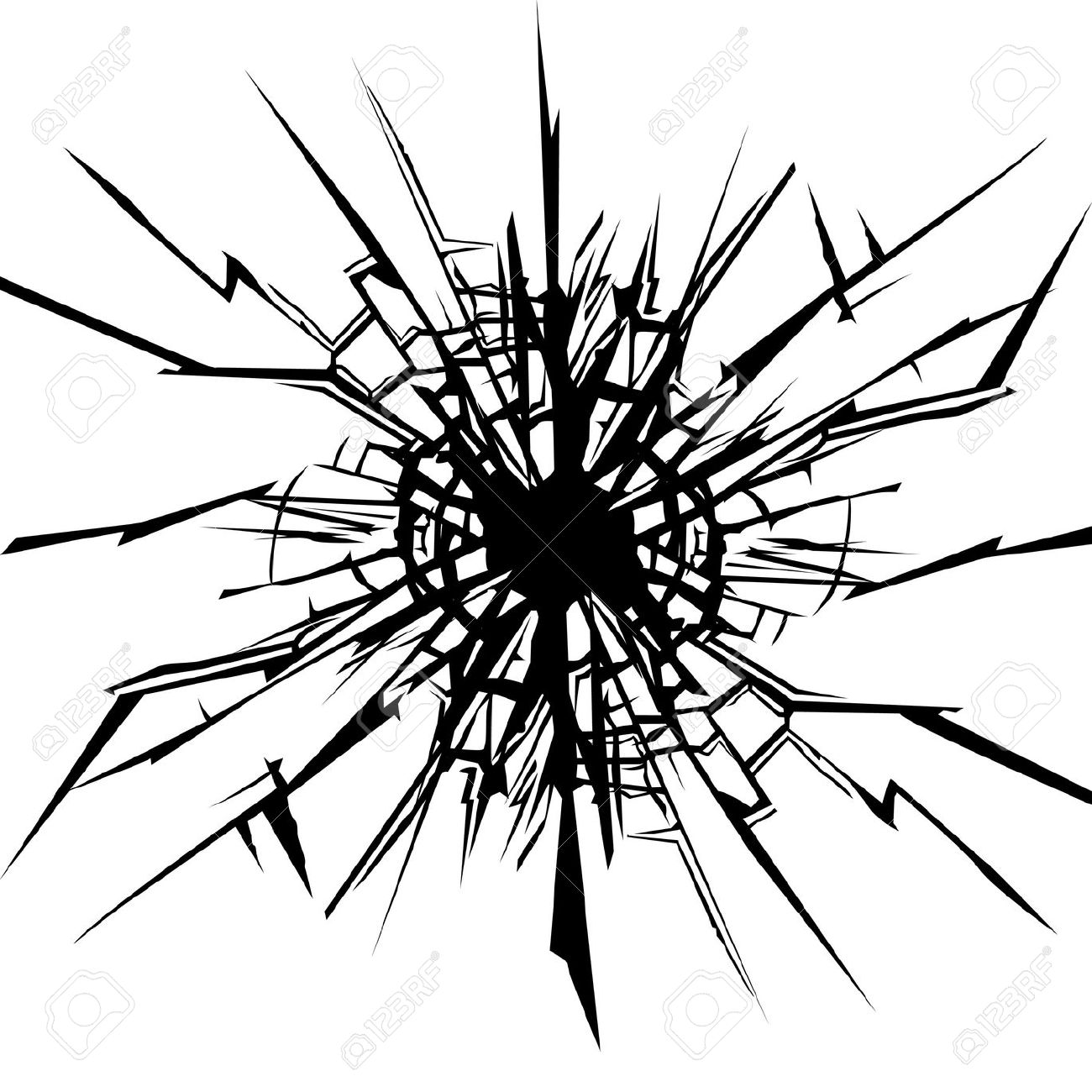 Broken Glass Clipart.