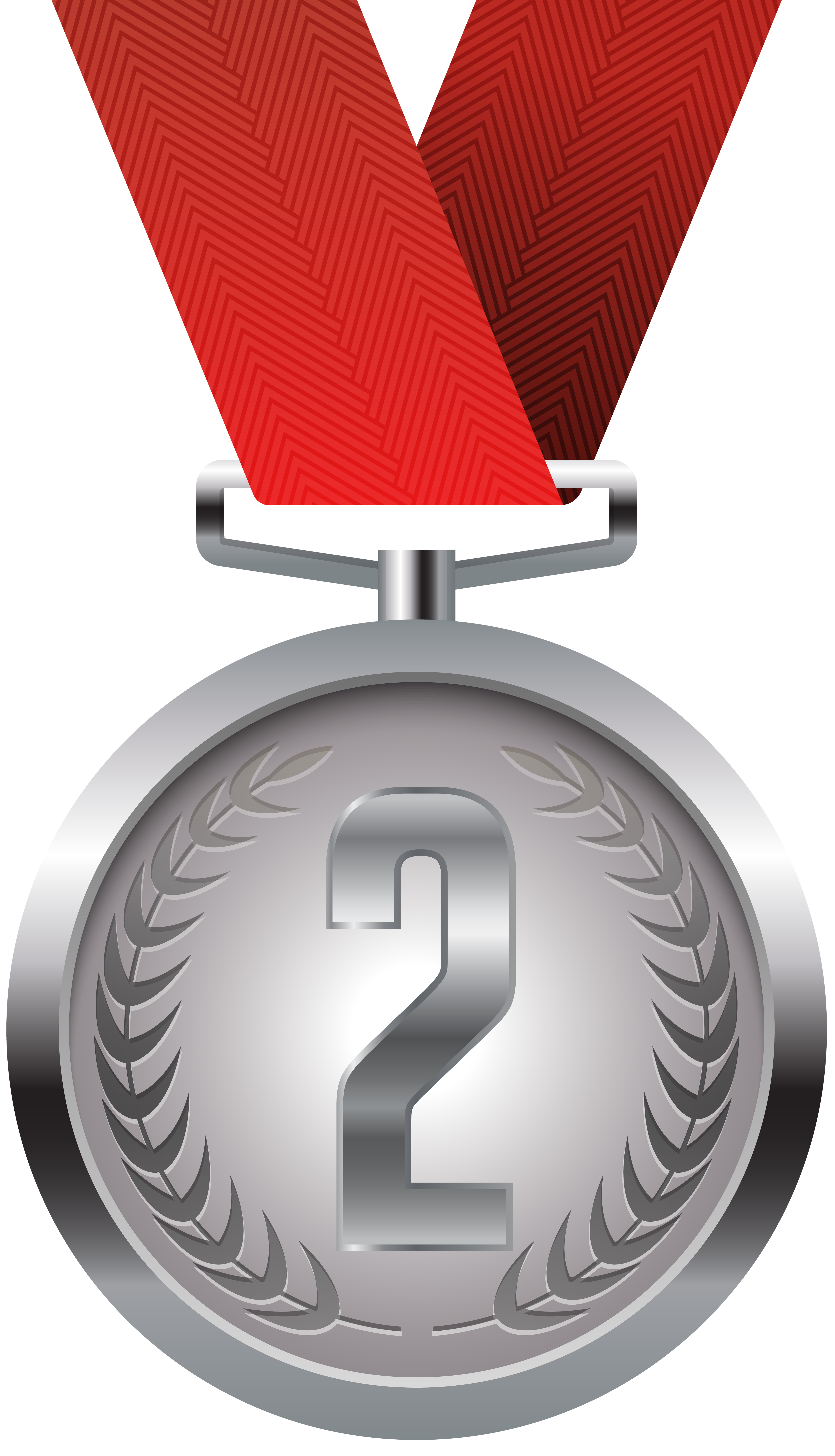 Silver Medal PNG Clip Art.