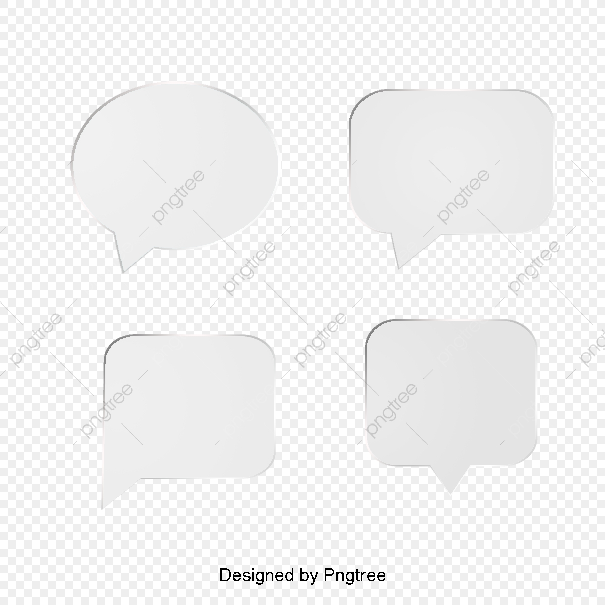 Four Simple White Frame Vector, Frame, Frame Vector, Border.