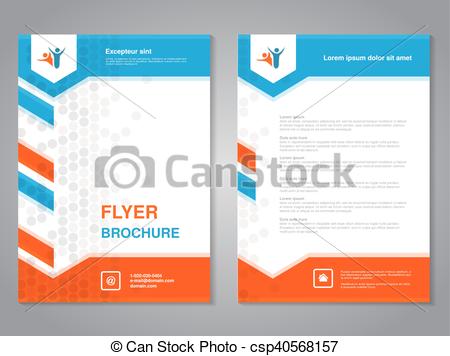 Clipart Vector of Vector modern brochure, abstract flyer with.