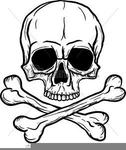 Large Skull Crossbones Clipart.