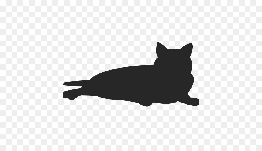 Black cat Silhouette Kitten Clip art.