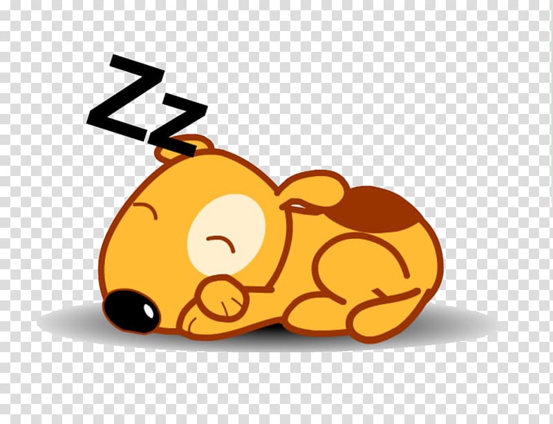 Sleeping dog , Dog Puppy Animation Cartoon, Sleeping puppy.