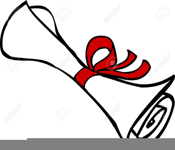 Graduation Scroll Clipart.