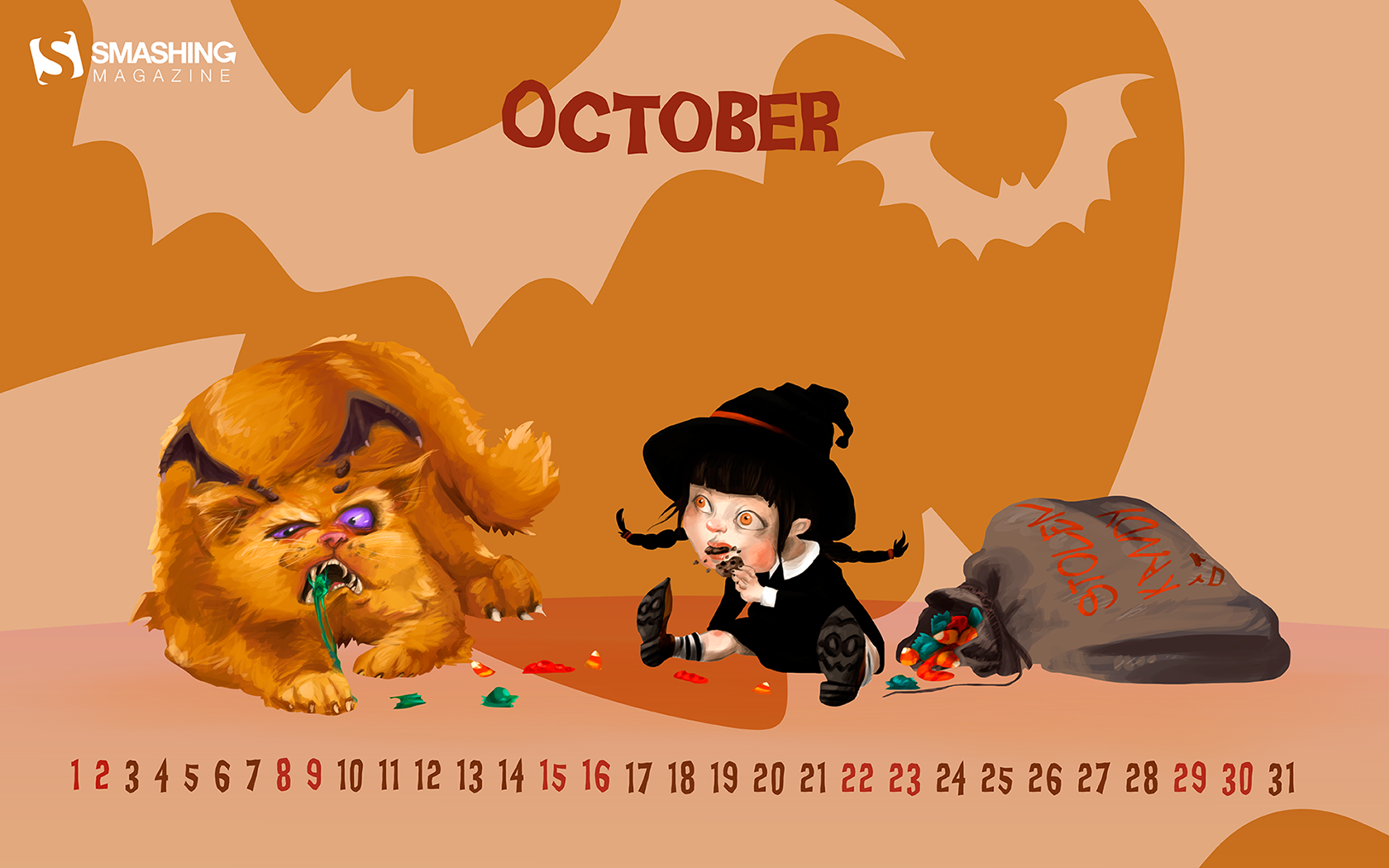 Desktop Wallpaper Calendars: October 2016.