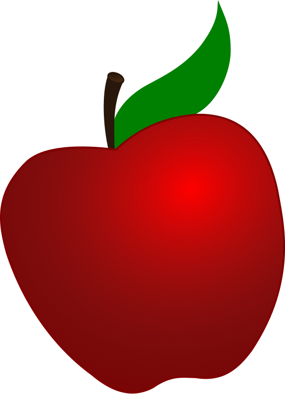 Smiling Apple Clipart.