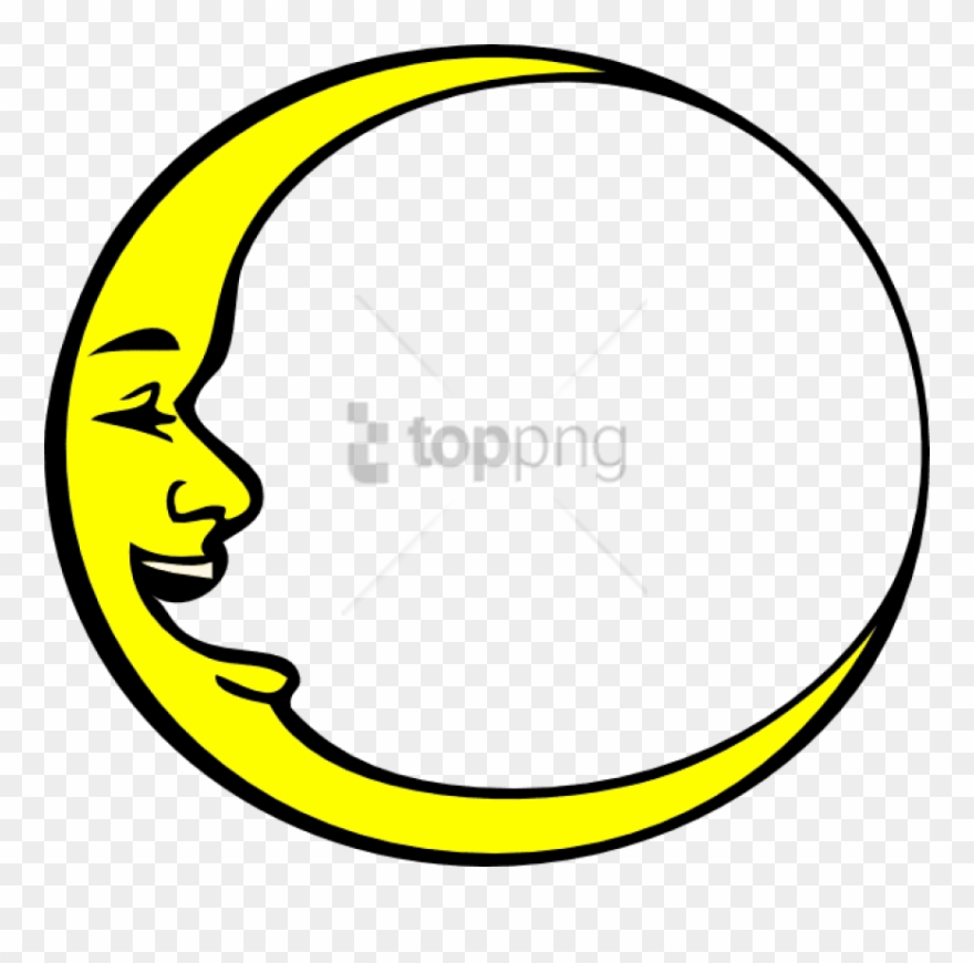 Free Png Smiling Crescent Moon Png Image With Transparent.