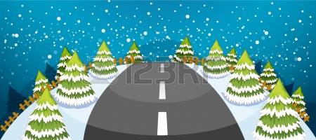 496 Snowy Road Stock Illustrations, Cliparts And Royalty Free.