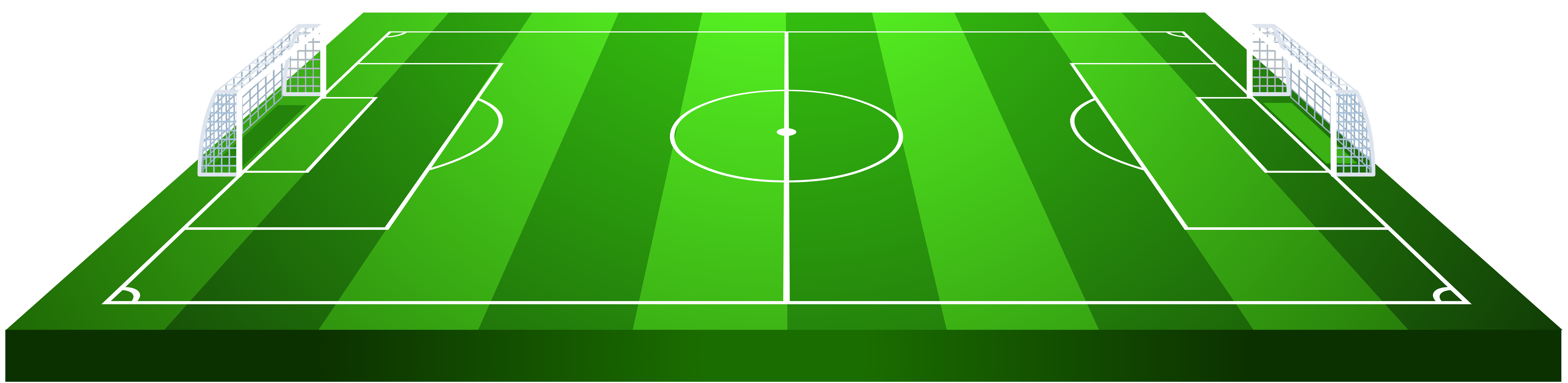 Soccer Field PNG Transparent Clip Art Image.