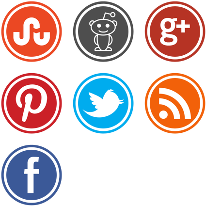 Download HD New Social Media Icons Set Icon Pack By Mohamed.