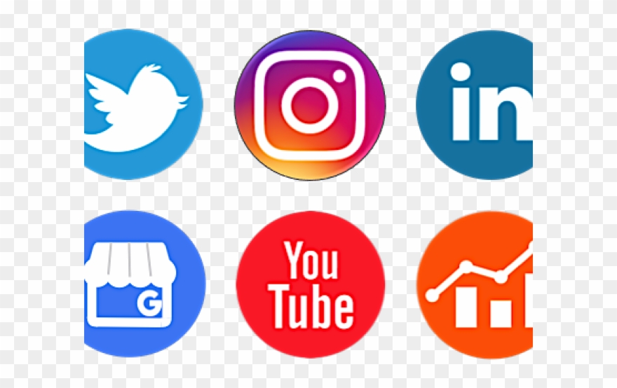 Social Media Icons Clipart Social Platform.