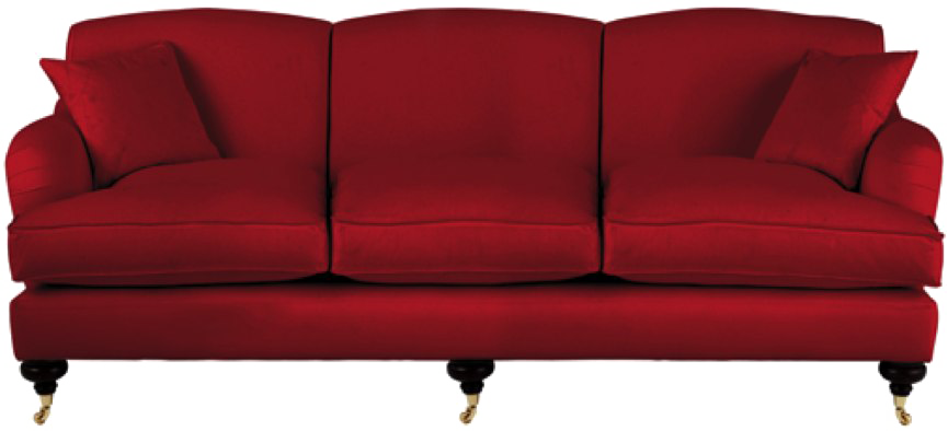 Velvet Sofa PNG Transparent Image.