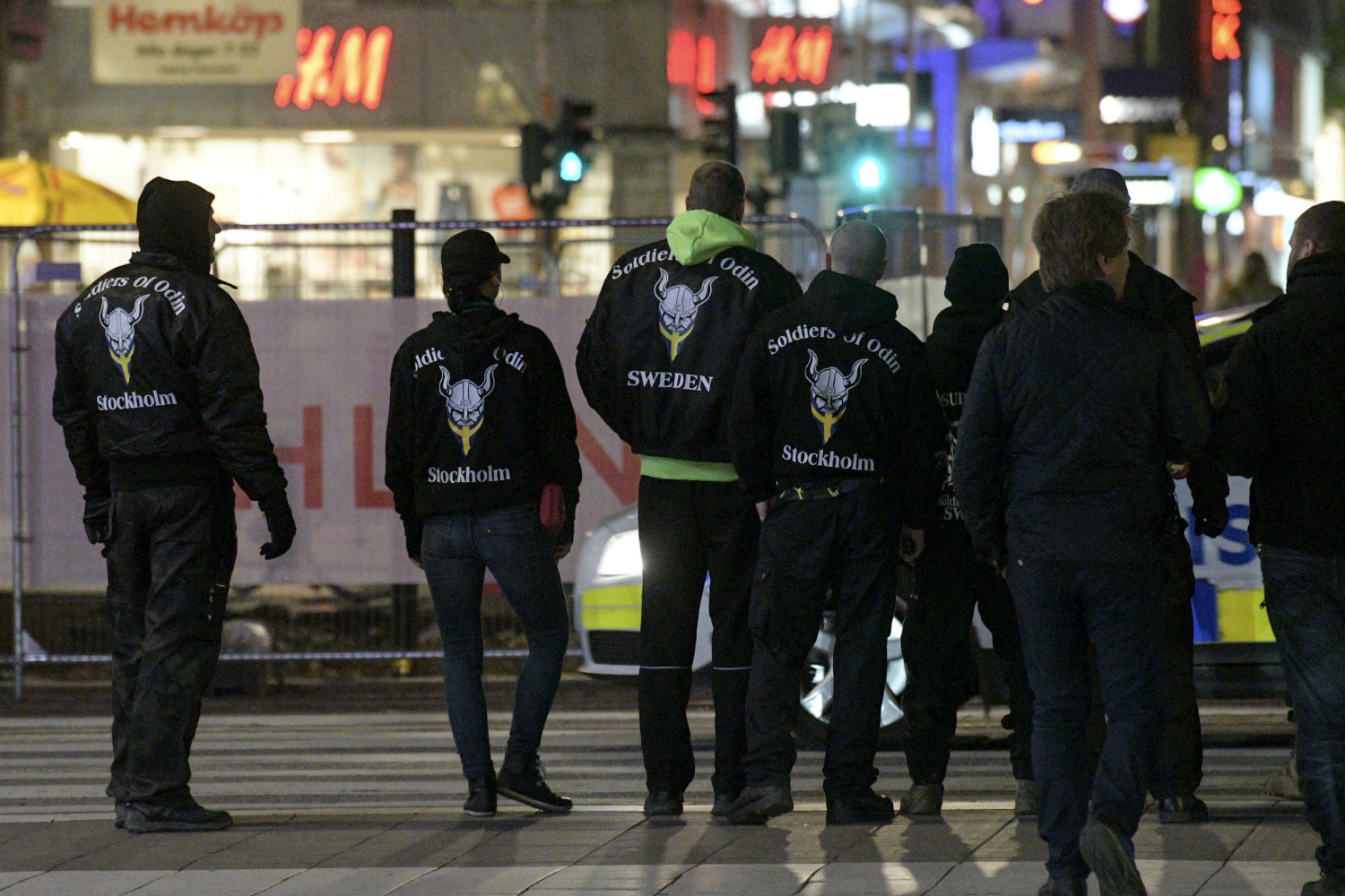 Swedish Soldiers of Odin group involved in 'extremist' clashes.