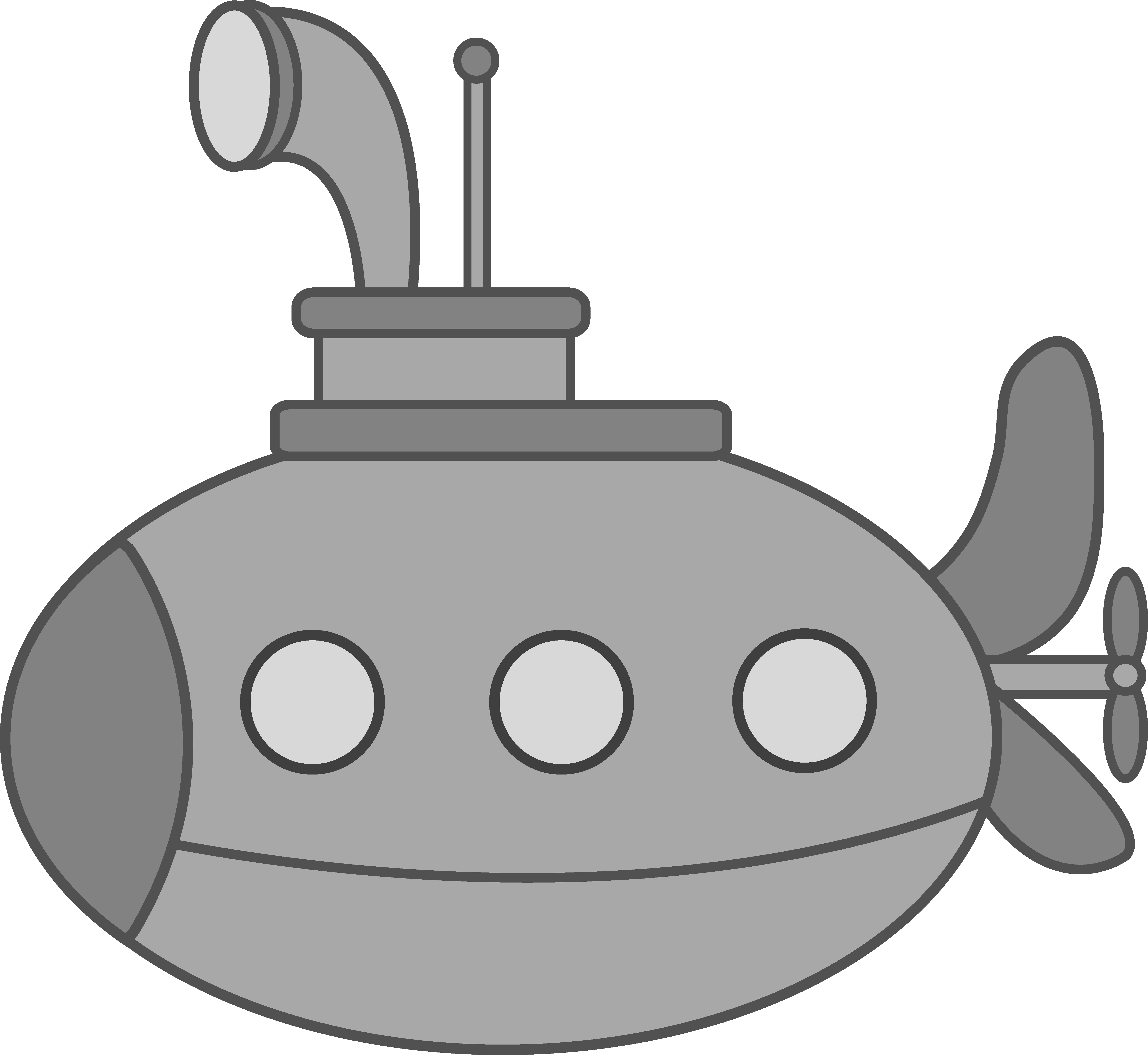 Cute Silver Submarine.