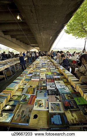 Stock Photo of England, London, South Bank. Secondhand books for.