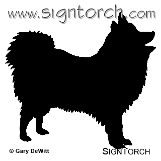 Japanese spitz clipart.