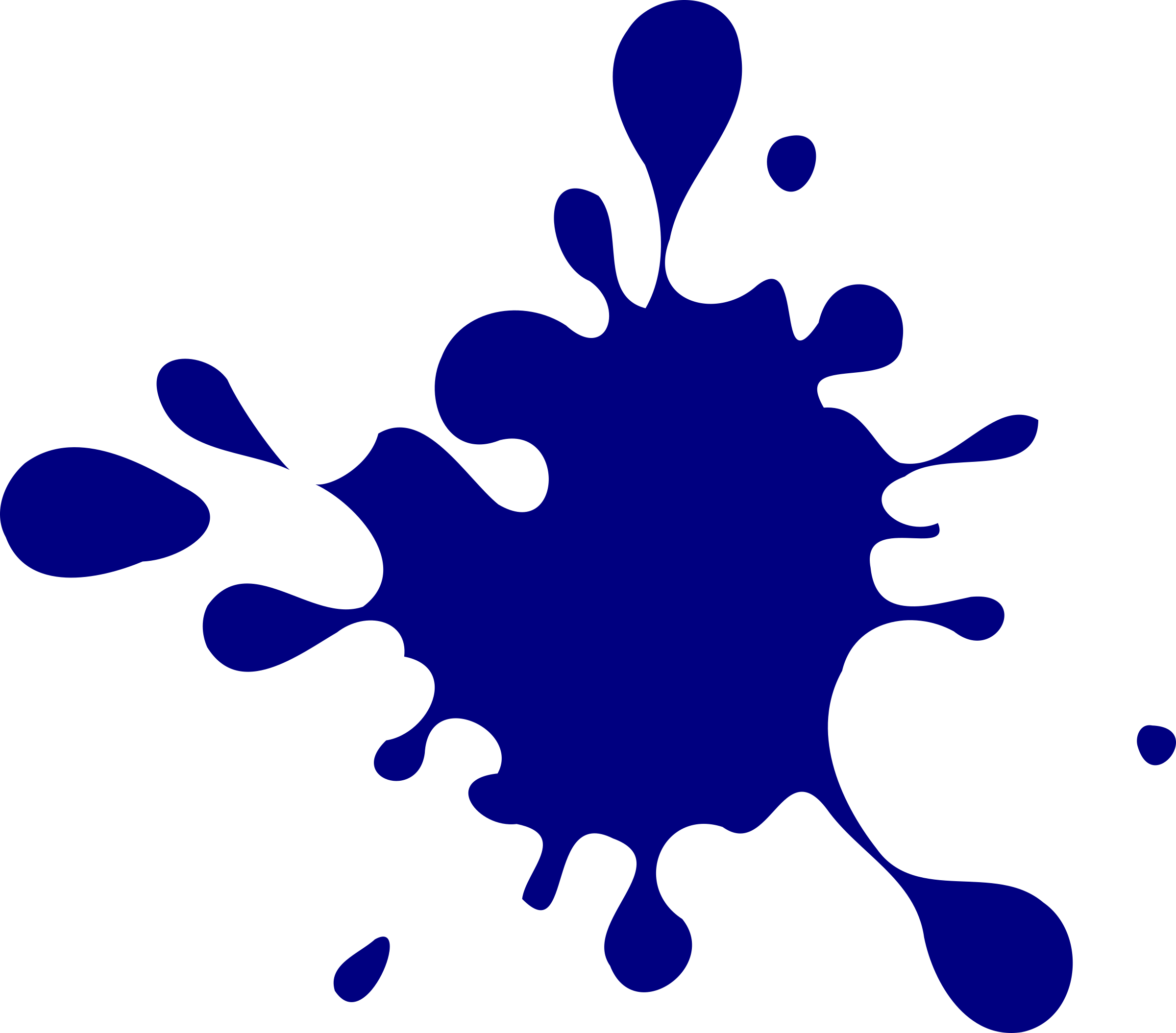 Ink Splotch Clip Art.