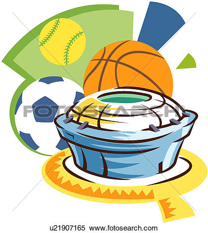 Clipart of Sports Arena u21907165.