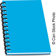 Vectors Illustration of vector stack of ring binder book or.