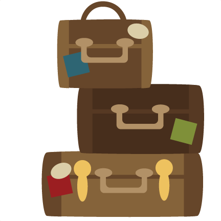 Stacked Suitcase Clipart.