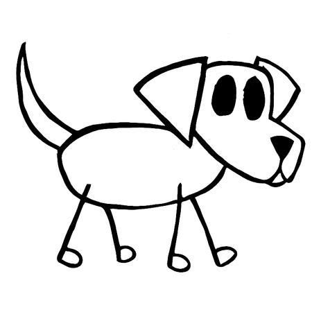 How To Draw A Stick Figure Dog.