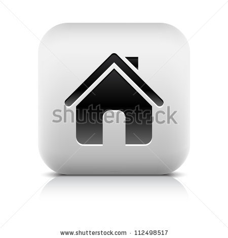 Stone Web 20 Button Home Symbol Stock Vector 112498517.