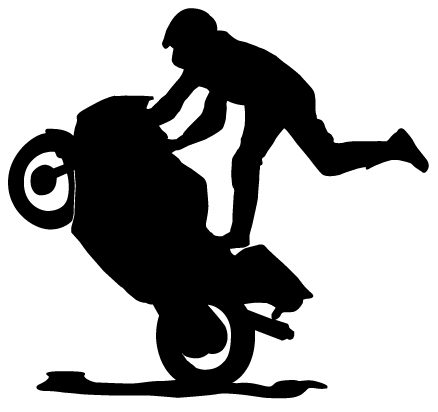 Bike stunt images clipart.