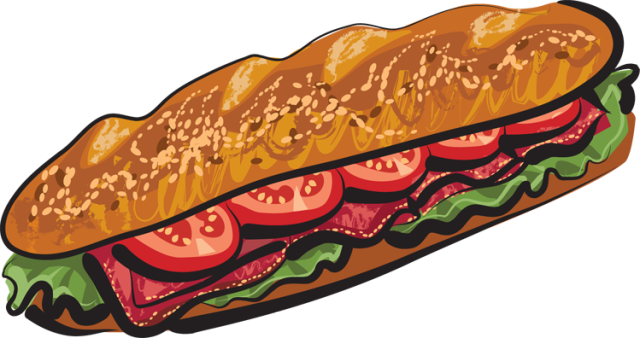 Sub Sandwich Clip Art.