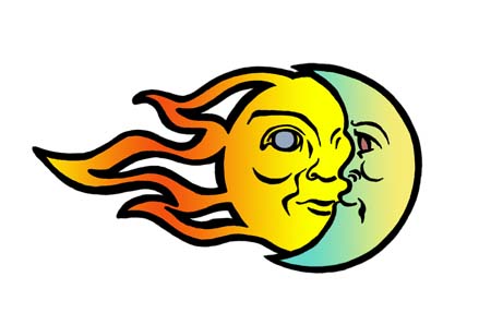 Sun And Moon Clip Art.