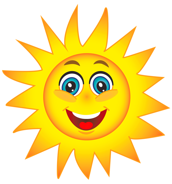 Happy sun clip art.