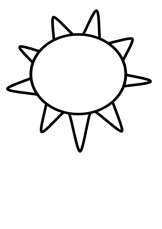 Free Clipart: Sun Outline.