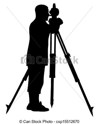 Land surveying clipart.