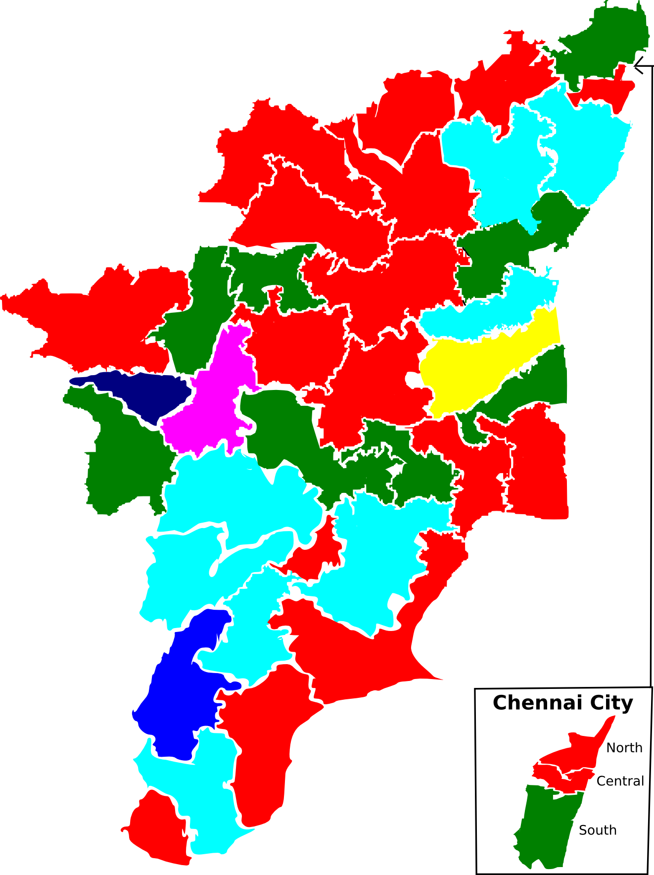 File:2009 tamil nadu lok sabha election map by parties.png.