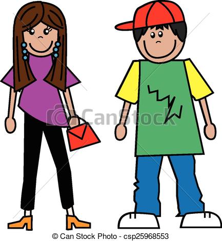 Teenager Clip Art.