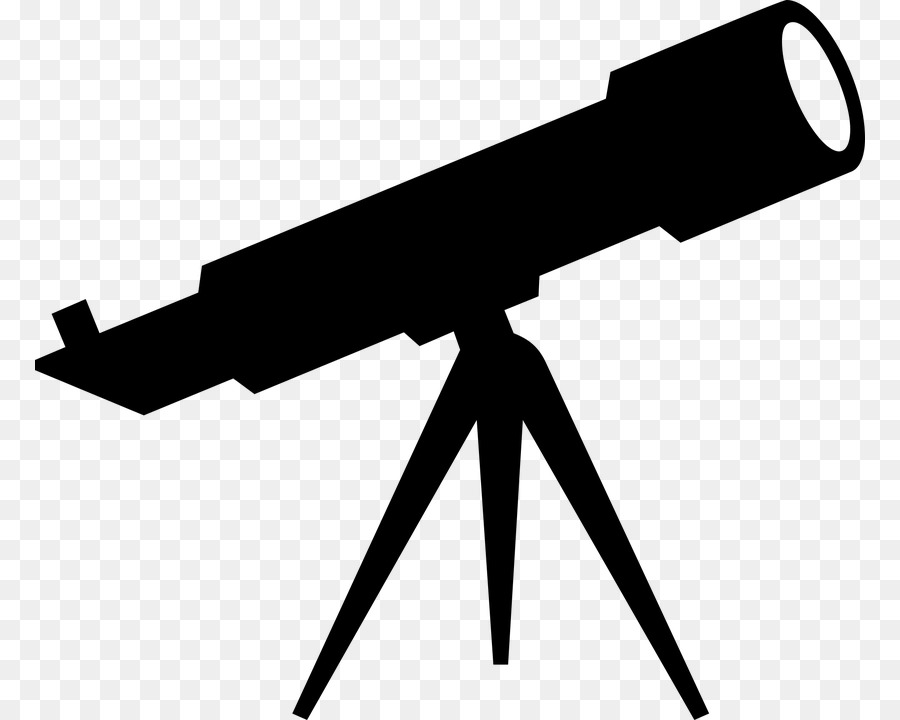 Telescope Black png download.