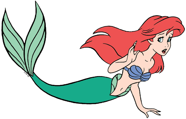 Mermaid Ariel Clip Art.