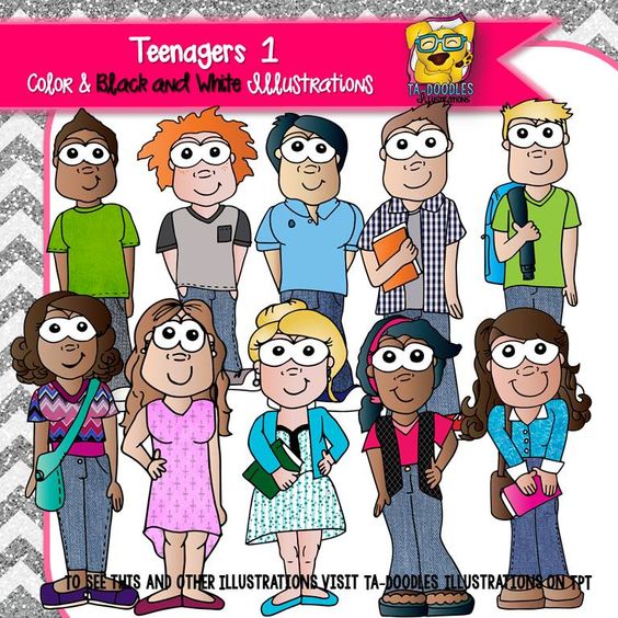 Teenager 1 Clipart.